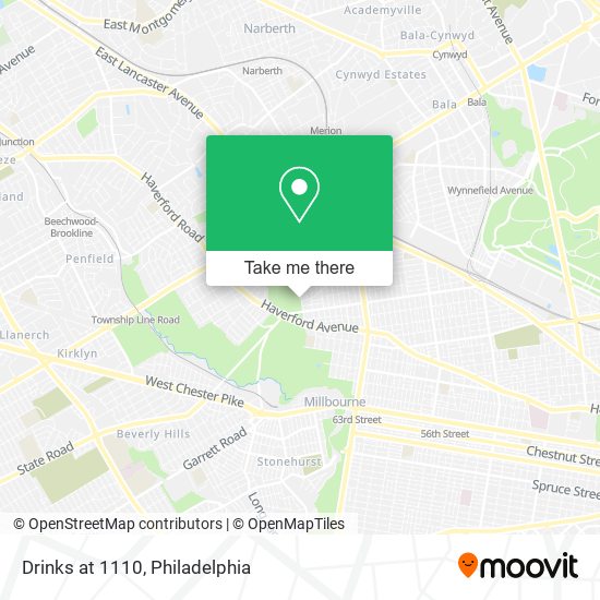Mapa de Drinks at 1110
