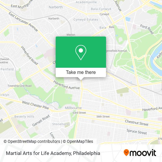 Martial Arts for Life Academy map