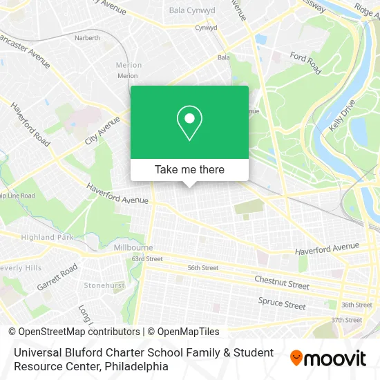 Universal Bluford Charter School Family & Student Resource Center map