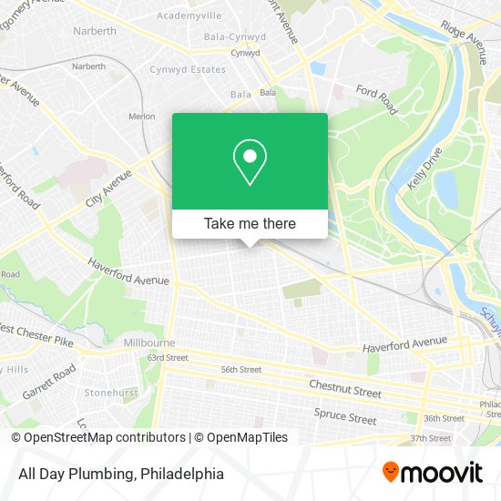 All Day Plumbing map