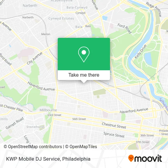 KWP Mobile DJ Service map