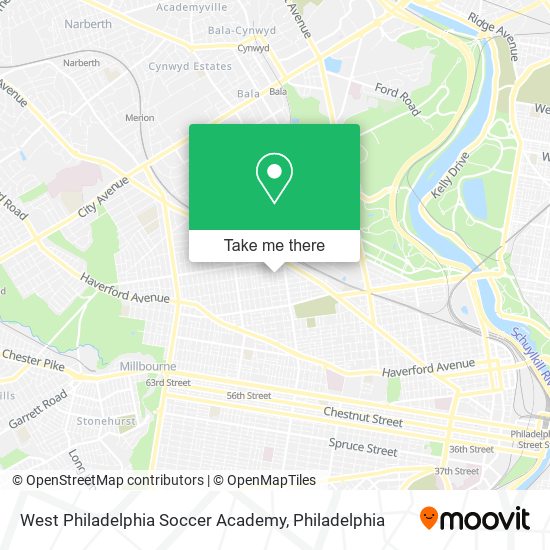 Mapa de West Philadelphia Soccer Academy