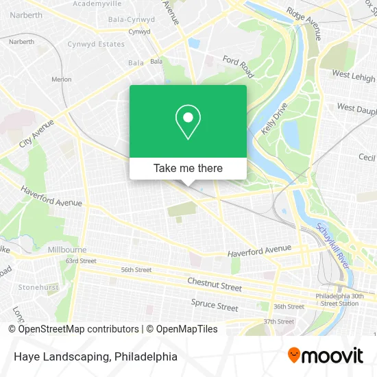 Haye Landscaping map