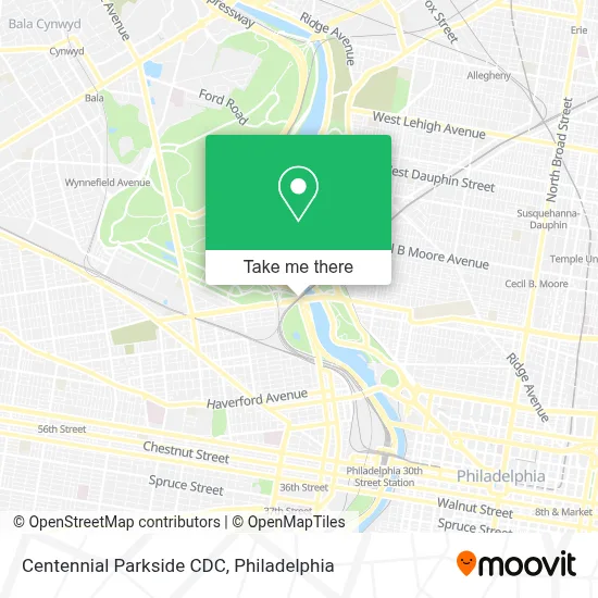 Centennial Parkside CDC map