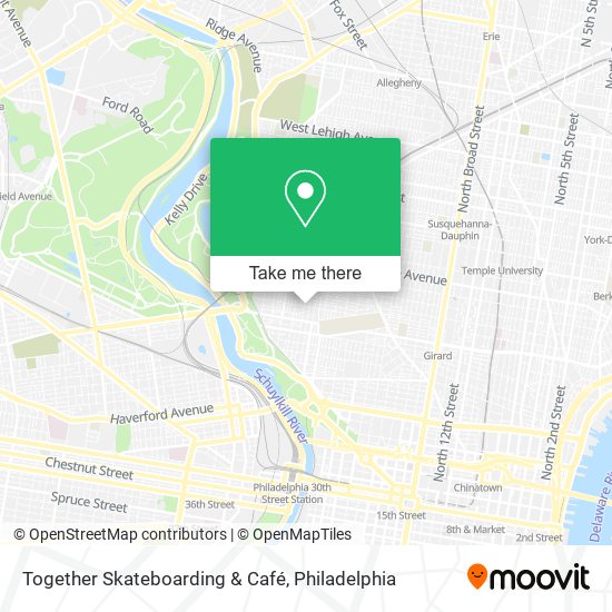 Together Skateboarding & Café map