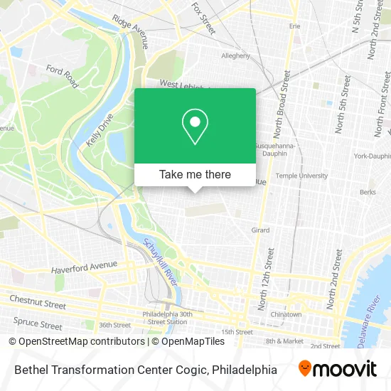 Bethel Transformation Center Cogic map