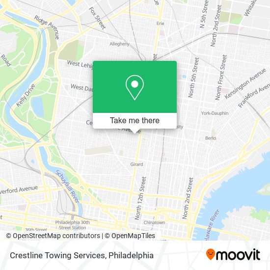 Crestline Towing Services map