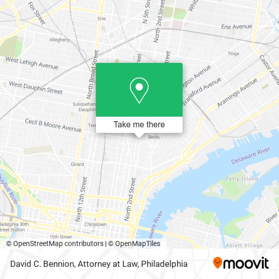David C. Bennion, Attorney at Law map