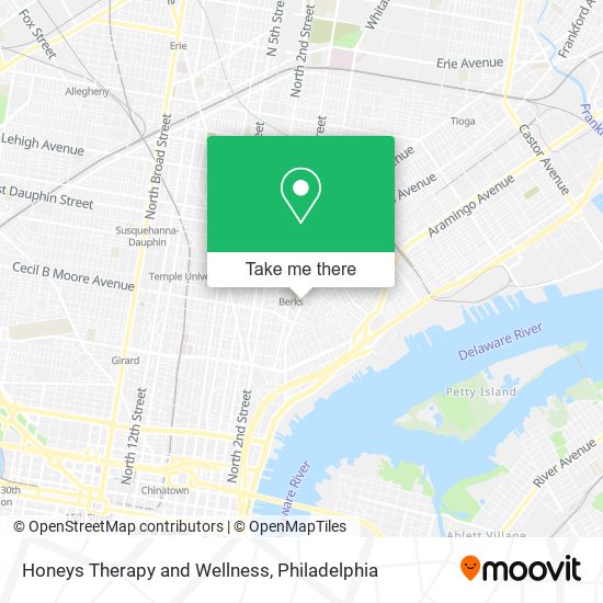 Honeys Therapy and Wellness map