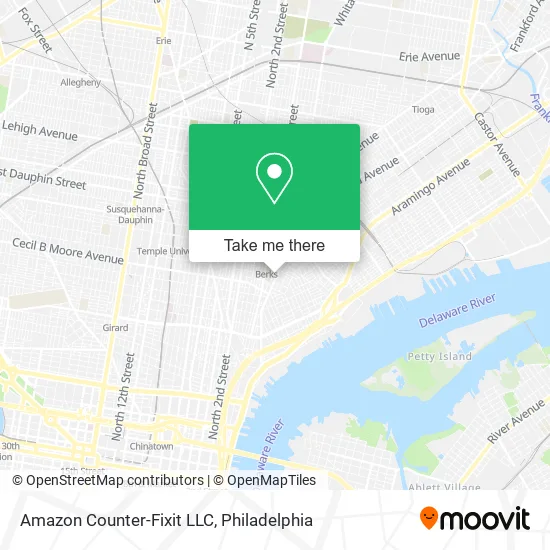 Mapa de Amazon Counter-Fixit LLC