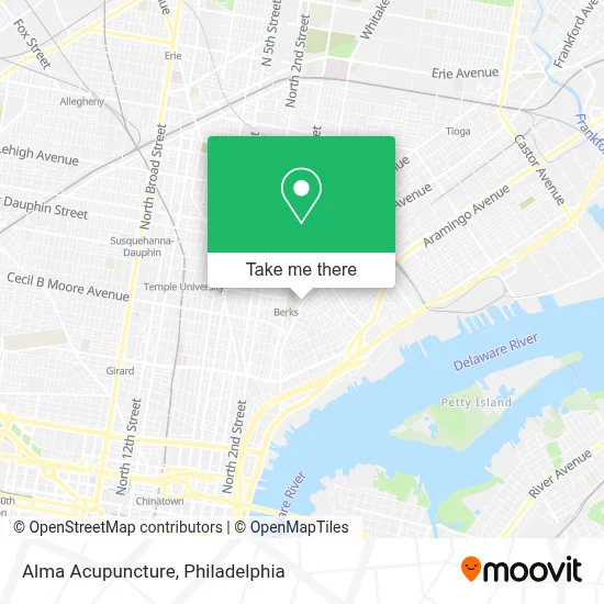 Alma Acupuncture map