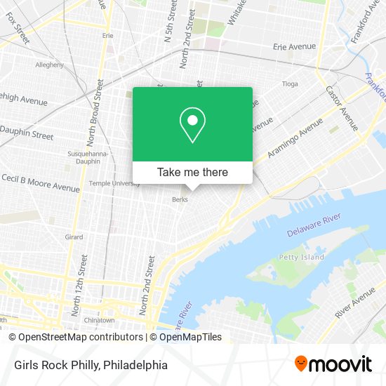 Mapa de Girls Rock Philly