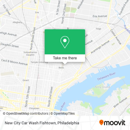 Mapa de New City Car Wash Fishtown