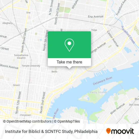 Mapa de Institute for Biblicl & SCNTFC Study