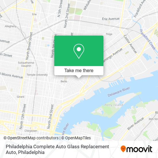 Philadelphia Complete Auto Glass Replacement Auto map