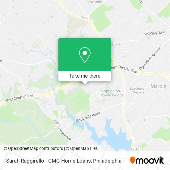 Sarah Ruggirello - CMG Home Loans map