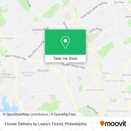 Flower Delivery by Leary's Florist map