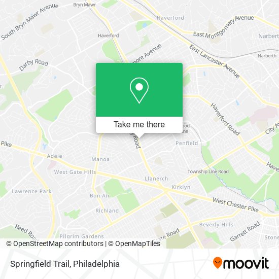 Mapa de Springfield Trail