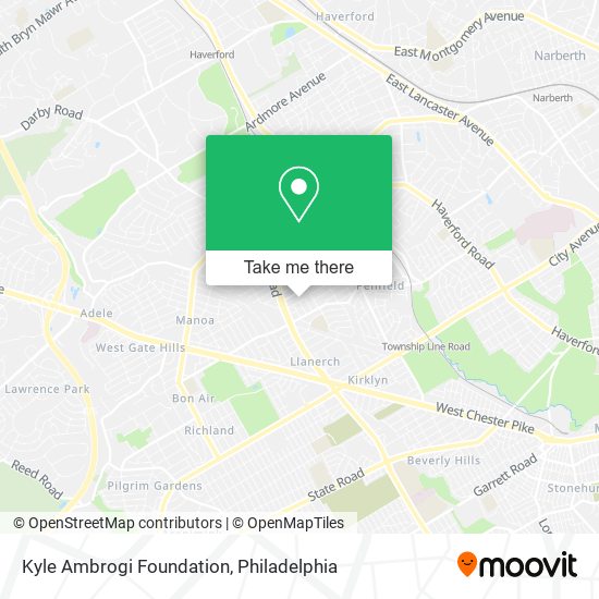 Mapa de Kyle Ambrogi Foundation