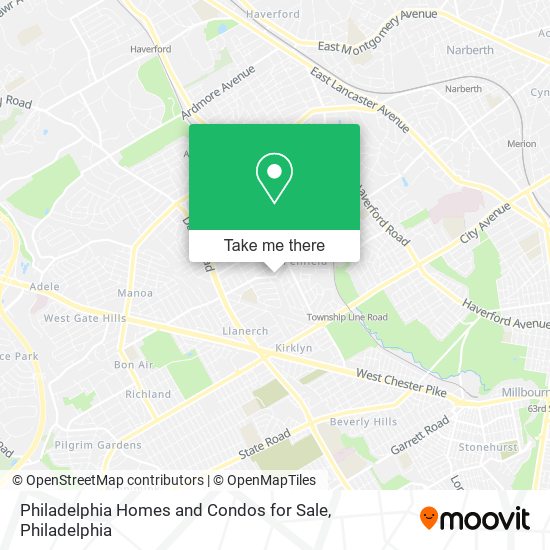 Mapa de Philadelphia Homes and Condos for Sale