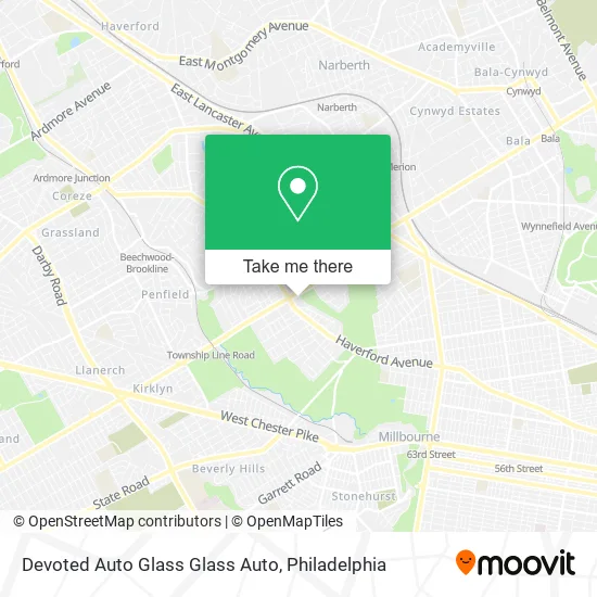 Devoted Auto Glass Glass Auto map