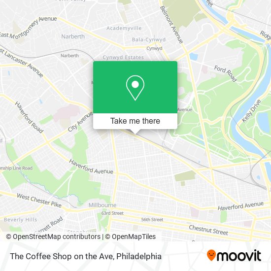 Mapa de The Coffee Shop on the Ave