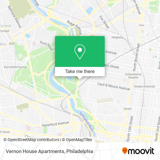 Mapa de Vernon House Apartments