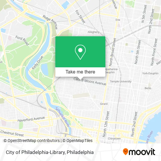 City of Philadelphia-Library map