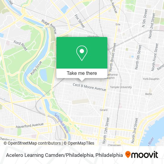 Acelero Learning Camden / Philadelphia map