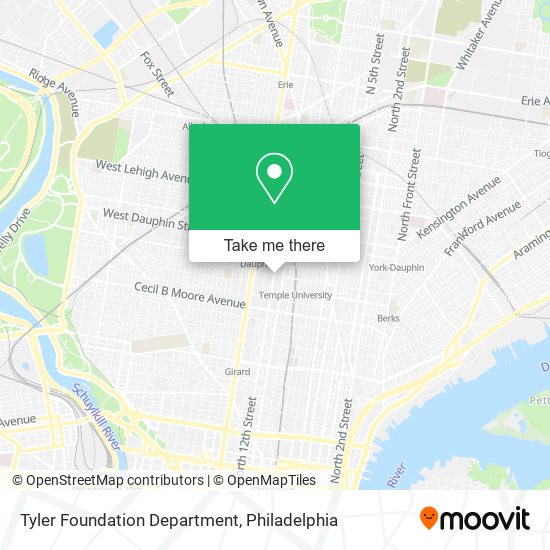 Tyler Foundation Department map