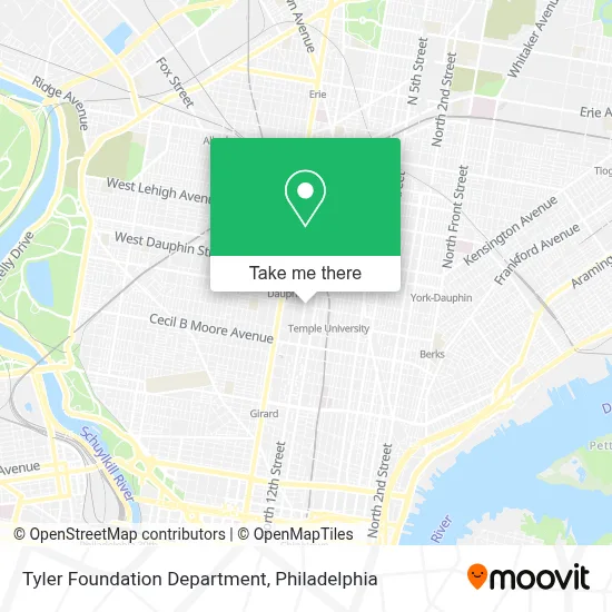 Tyler Foundation Department map