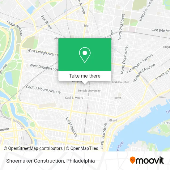 Shoemaker Construction map