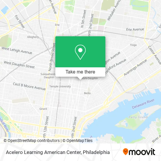 Acelero Learning American Center map