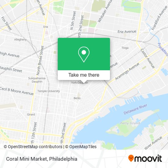 Coral Mini Market map