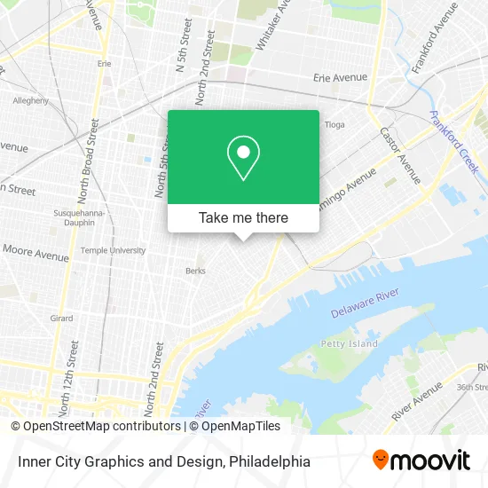 Inner City Graphics and Design map