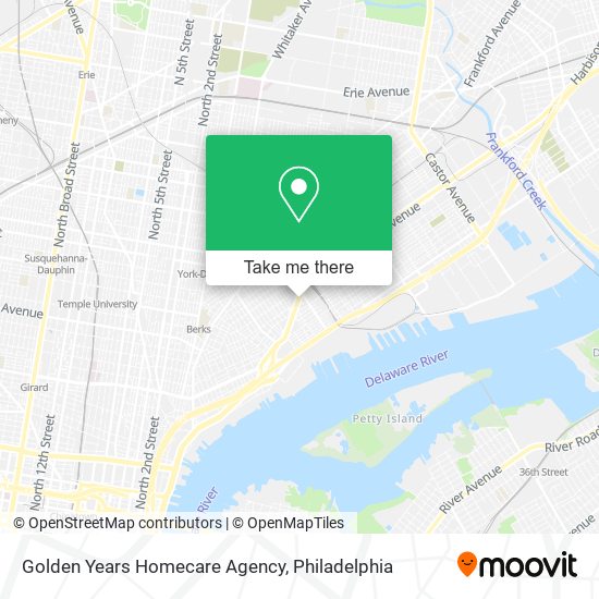 Mapa de Golden Years Homecare Agency