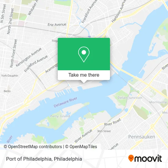 Port of Philadelphia map