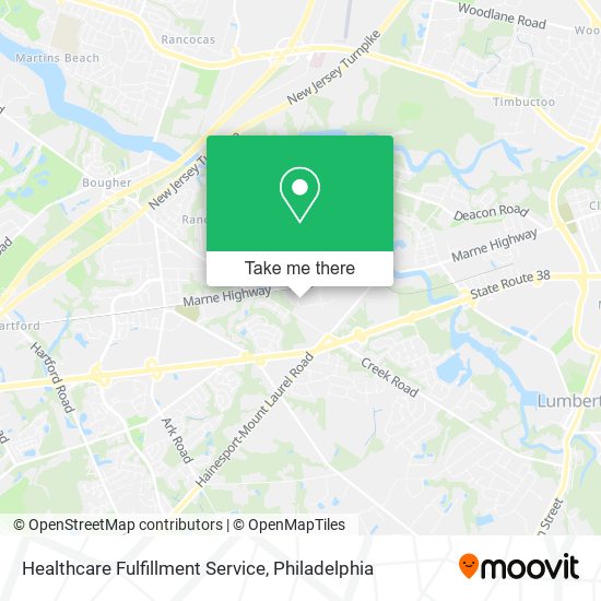 Mapa de Healthcare Fulfillment Service