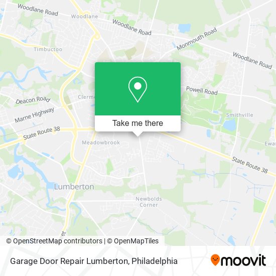 Garage Door Repair Lumberton map