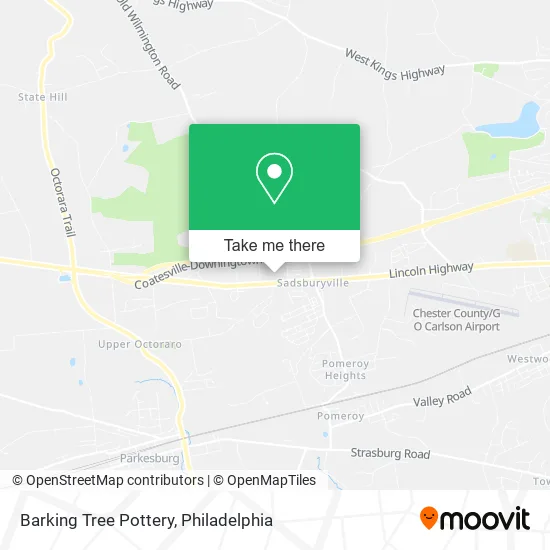 Barking Tree Pottery map