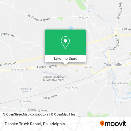 Penske Truck Rental map