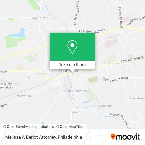 Melissa A Berlot Attorney map