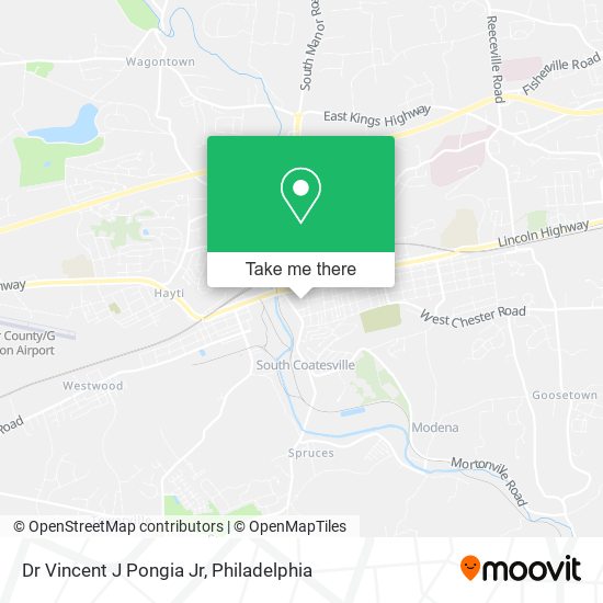 Mapa de Dr Vincent J Pongia Jr
