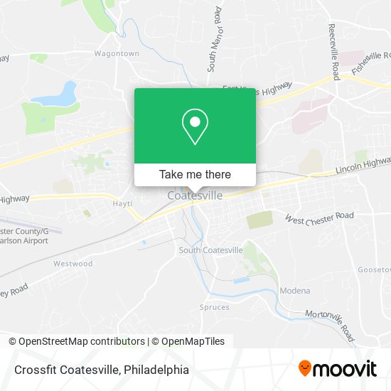 Mapa de Crossfit Coatesville