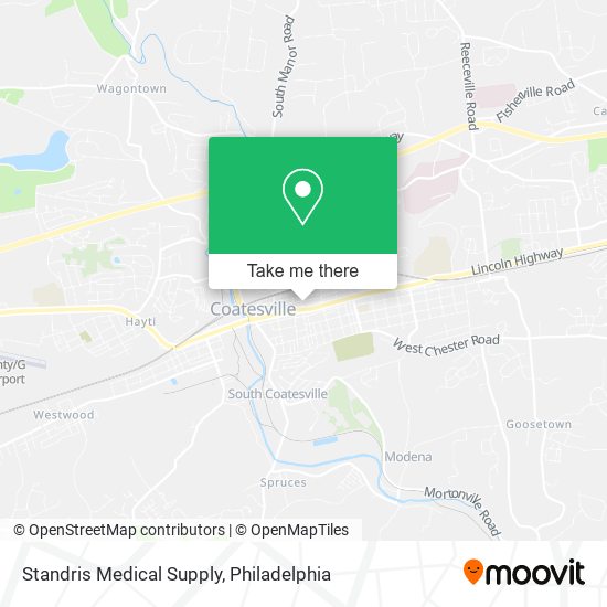 Mapa de Standris Medical Supply