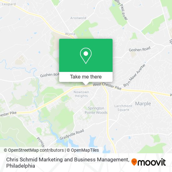 Mapa de Chris Schmid Marketing and Business Management