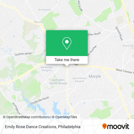 Emily Rose Dance Creations map