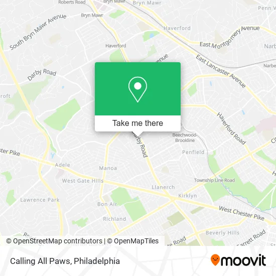 Calling All Paws map