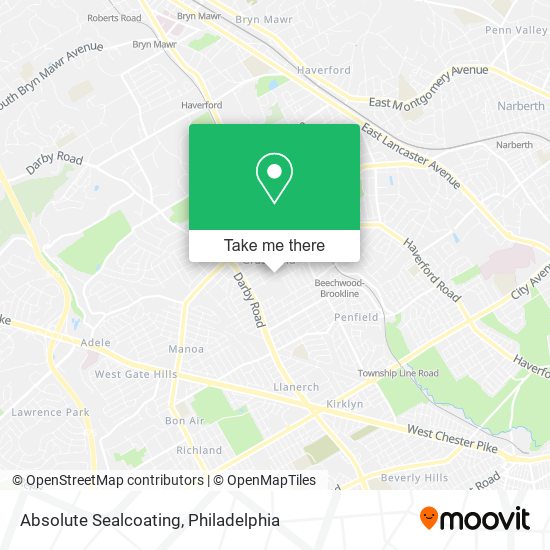 Absolute Sealcoating map