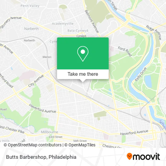 Butts Barbershop map